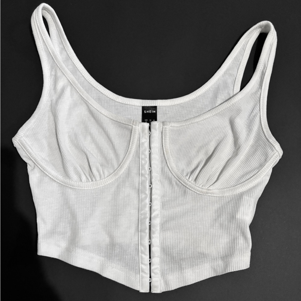 White crop top